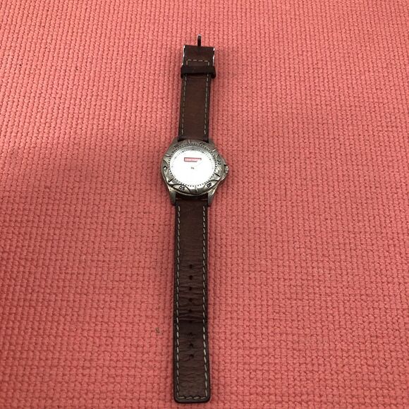 Vintage CRAFTSMAN Watch by Relic Great Needs Battery Leather Strap - Picture 2 of 8